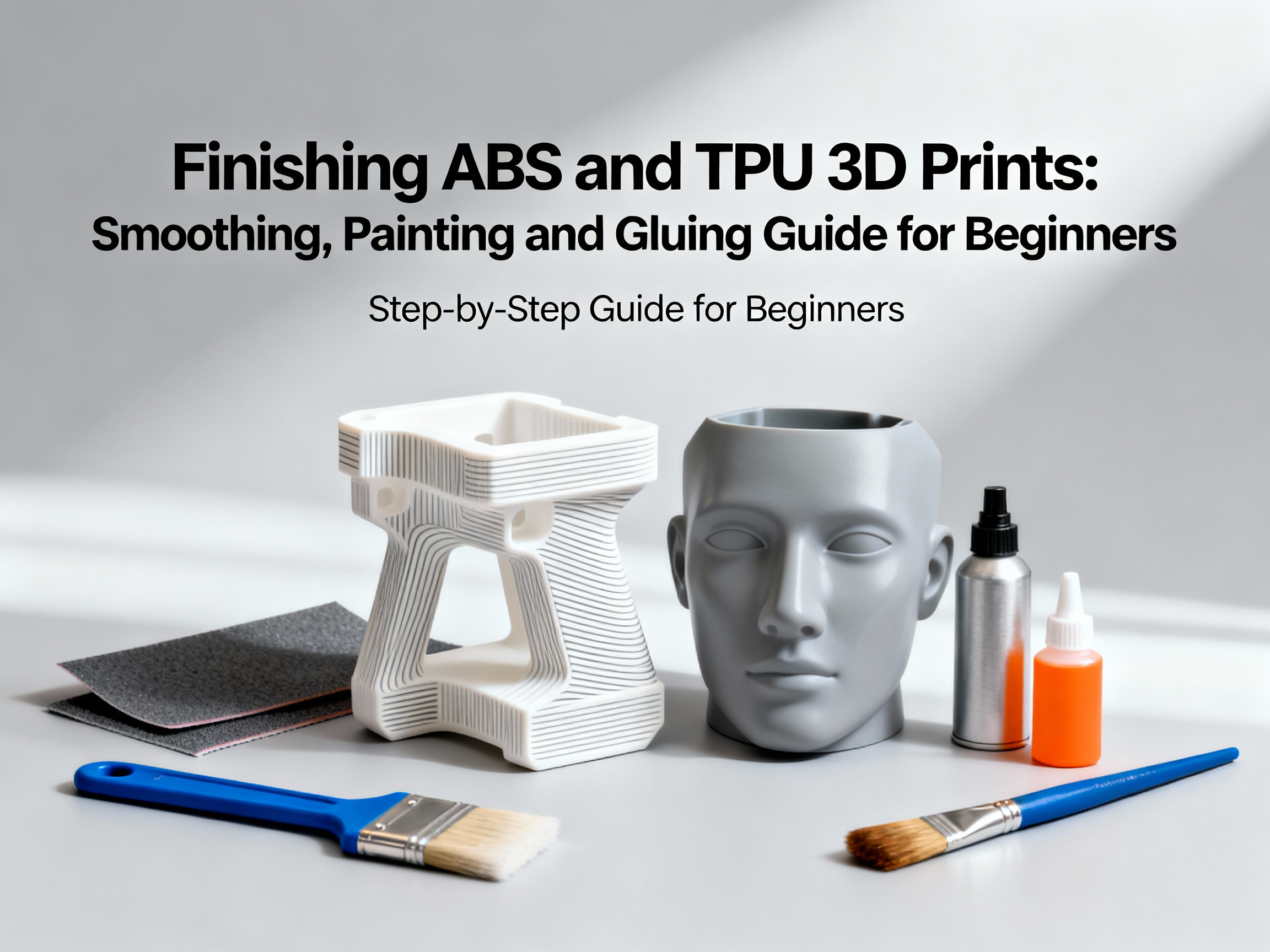 Finishing ABS and TPU 3D Prints: Smoothing, Painting and Gluing Guide for Beginners