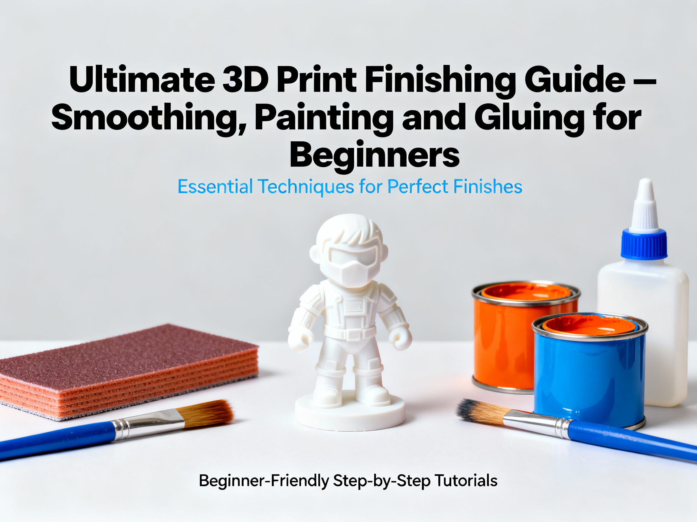 Ultimate 3D Print Finishing Guide – Smoothing, Painting and Gluing for Beginners
